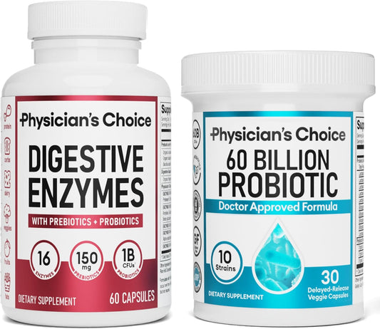 CURATED™ - DIGESTIVE ENZYMES 60CT + 60B PROBIOTIC 30CT