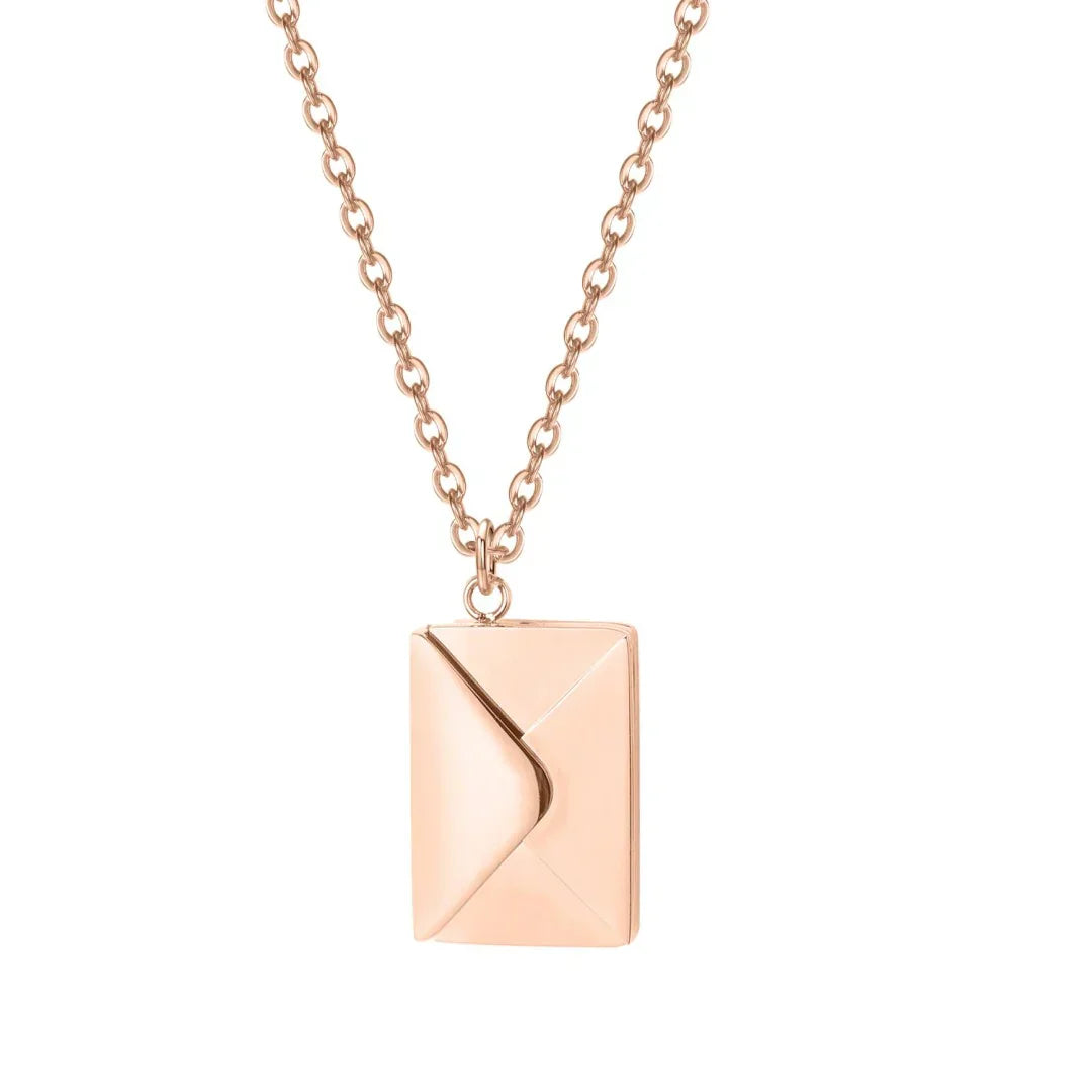 CURATED™  - ENVELOPE LOVE LETTER PENDANT NECKLACE