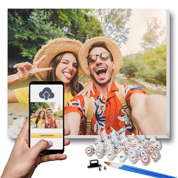 CURATED™  - PERSONALIZED PAINT BY NUMBERS KIT