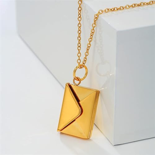 CURATED™  - ENVELOPE LOVE LETTER PENDANT NECKLACE