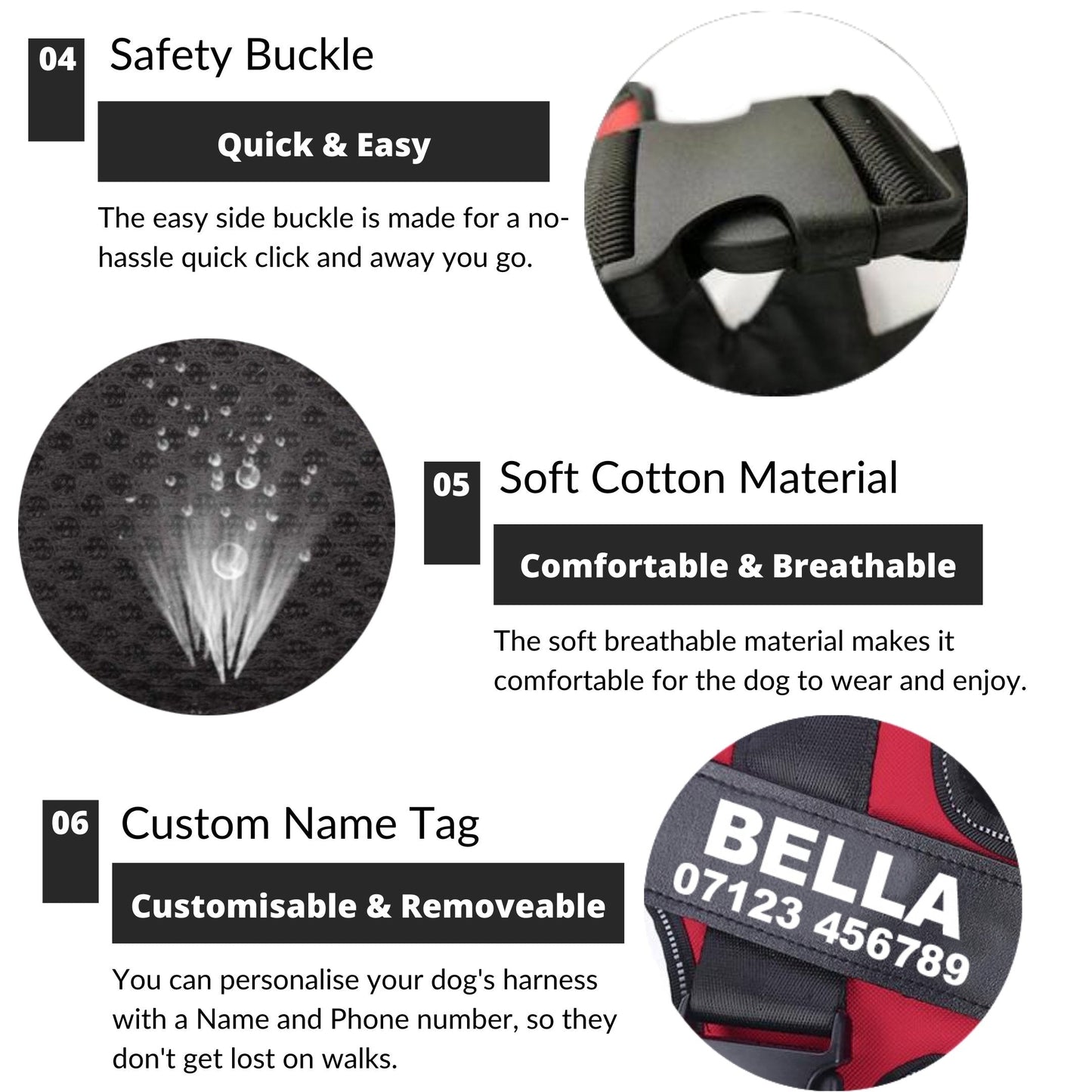 CURATED™  - CUSTOM FIT NO-PULL DOG HARNESS