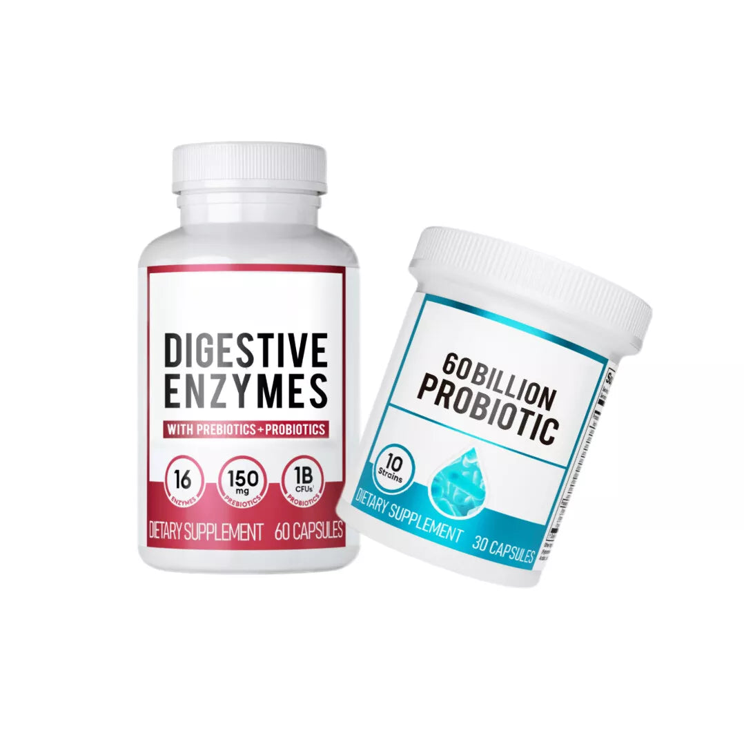 CURATED™ - DIGESTIVE ENZYMES 60CT + 60B PROBIOTIC 30CT