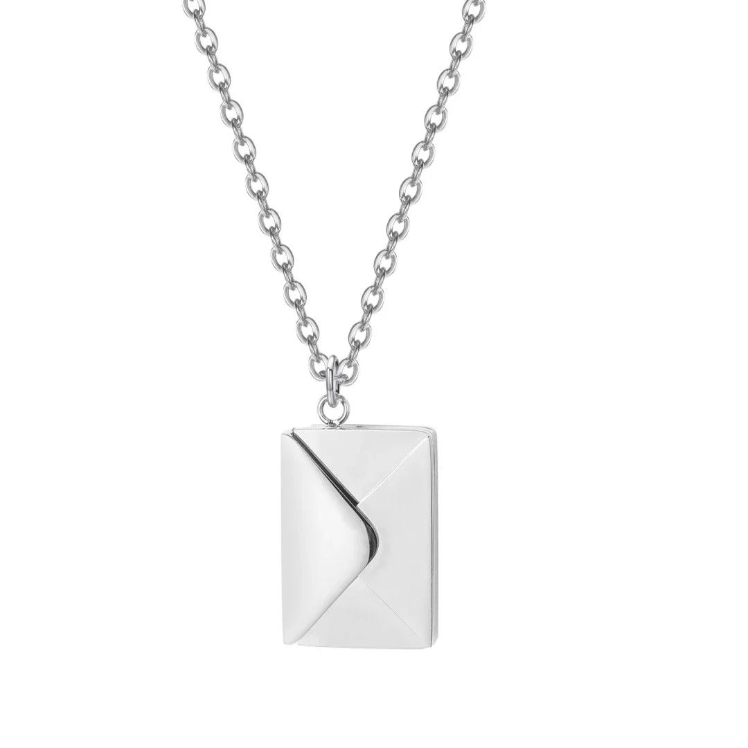 CURATED™  - ENVELOPE LOVE LETTER PENDANT NECKLACE